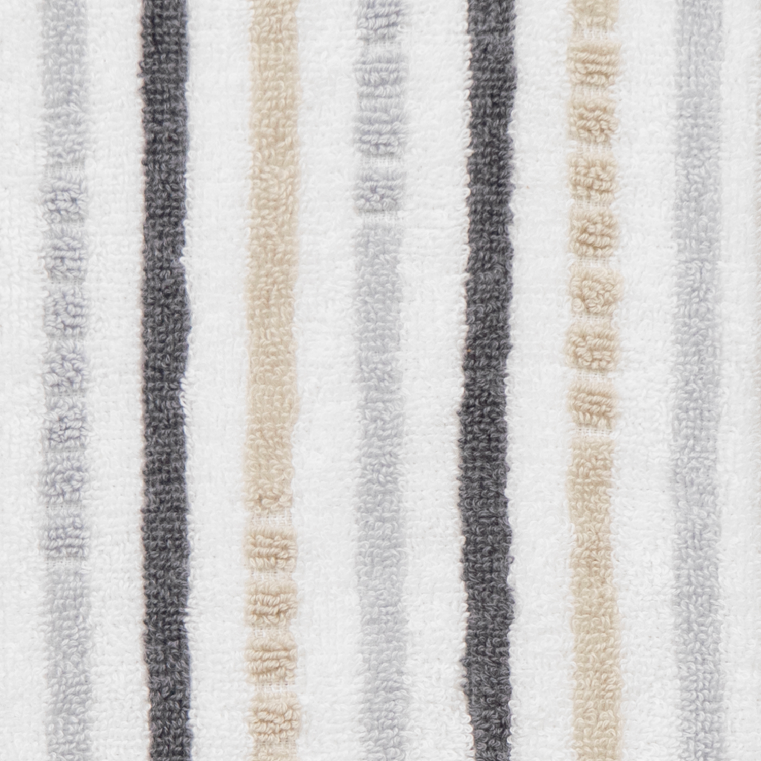 slide 2 of 2, ROOM & RETREAT RR Gray Stripe Fashion Hand Towel, 16 in x 28 in, 1 ct