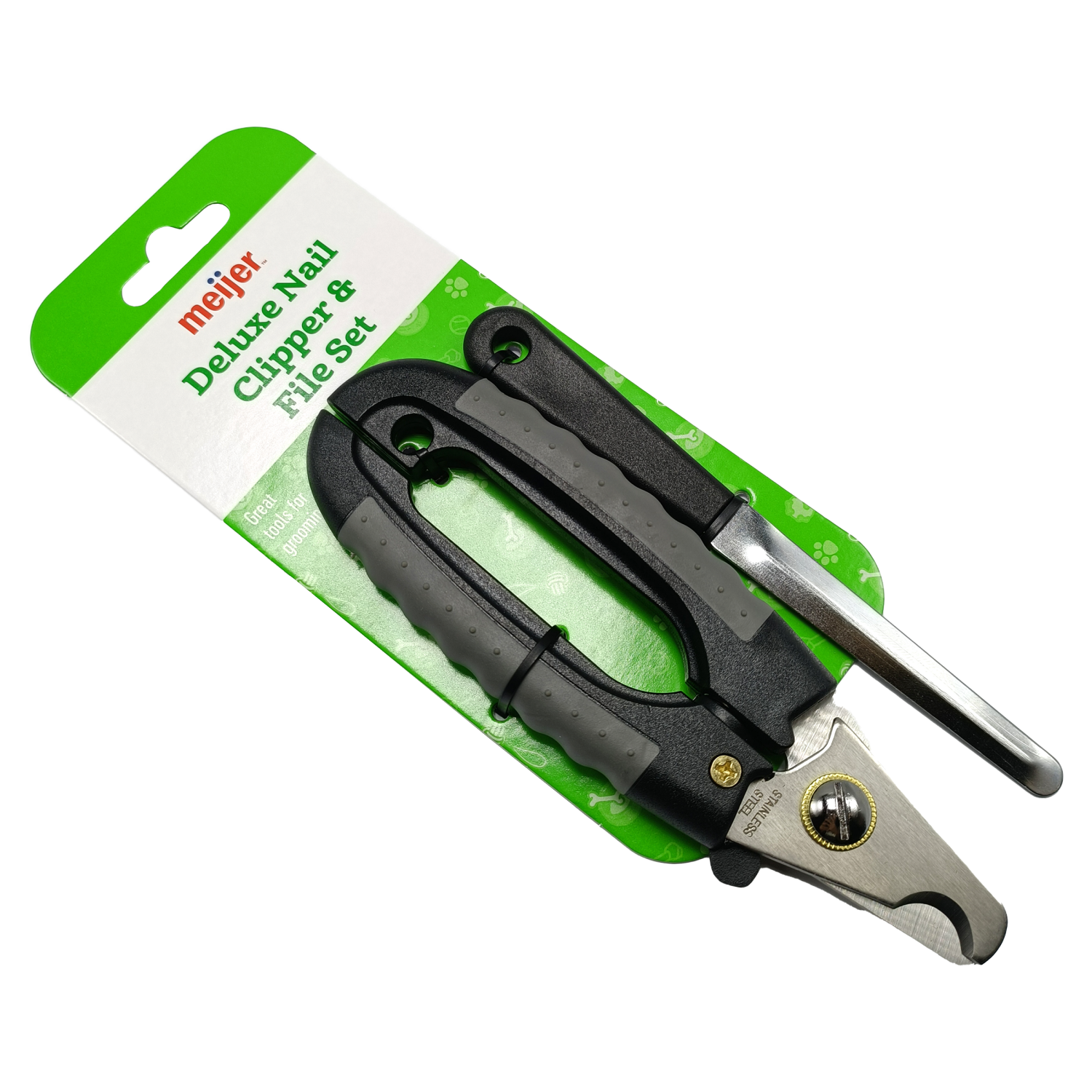 slide 4 of 4, Meijer Deluxe Dog Nail Clipper & File Set, 2 ct