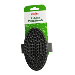 Meijer Rubber Palm Dog Brush, Blue, 5 in