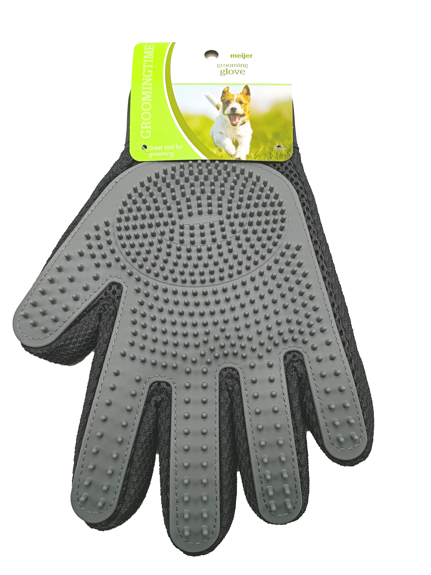 slide 1 of 5, Meijer Grooming Glove, 1 ct