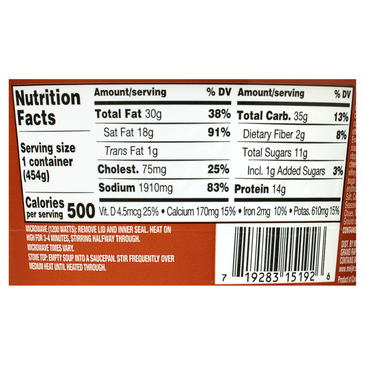 slide 3 of 3, Crafted Market by Meijer Loaded Potato Soup 16 oz, 16 oz