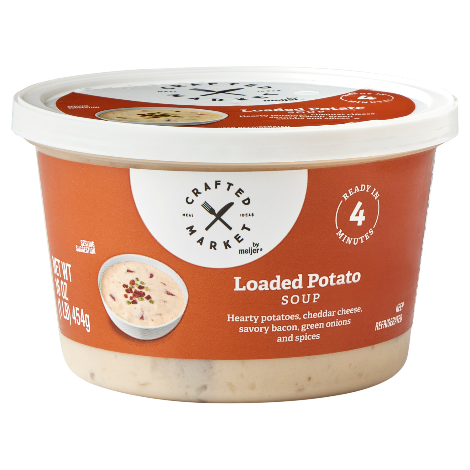 slide 1 of 3, Crafted Market by Meijer Loaded Potato Soup 16 oz, 16 oz