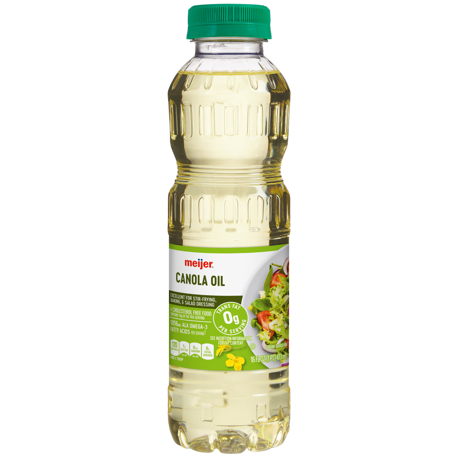 slide 1 of 4, Meijer Canola Oil, 16 oz