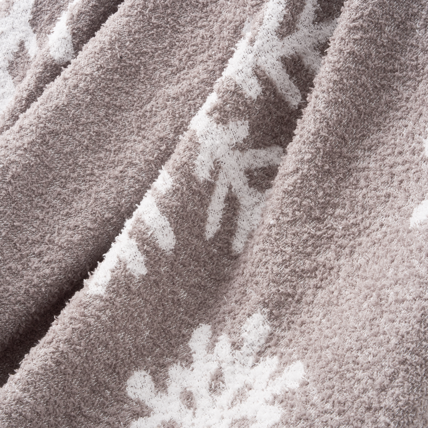 slide 3 of 6, Room & Retreat, Jacquard Feather Yarn Throw, 50 in x 70 in, Snowflake, 50 inx70 in