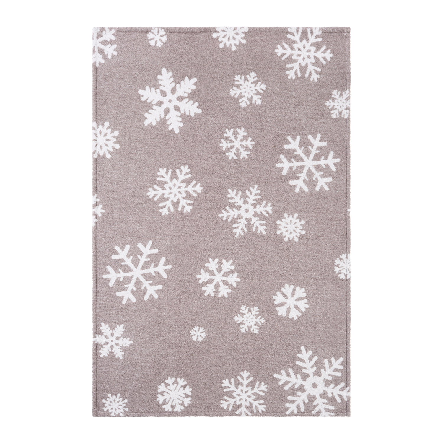 slide 4 of 6, Room & Retreat, Jacquard Feather Yarn Throw, 50 in x 70 in, Snowflake, 50 inx70 in