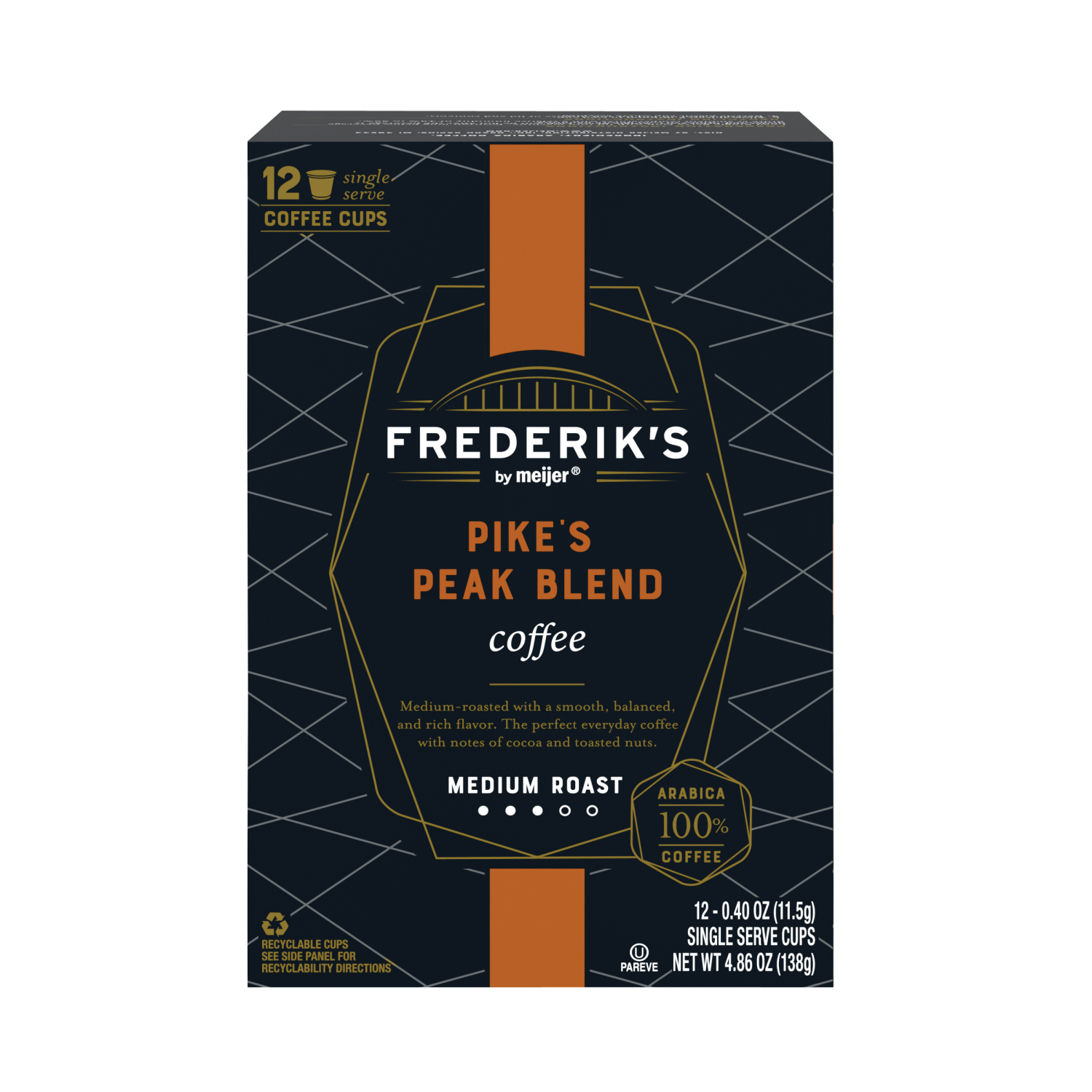 slide 6 of 6, Frederik's By Meijer Frederik's by Meijer Pikes Peak Coffee Pods, 12 ct, 12 ct