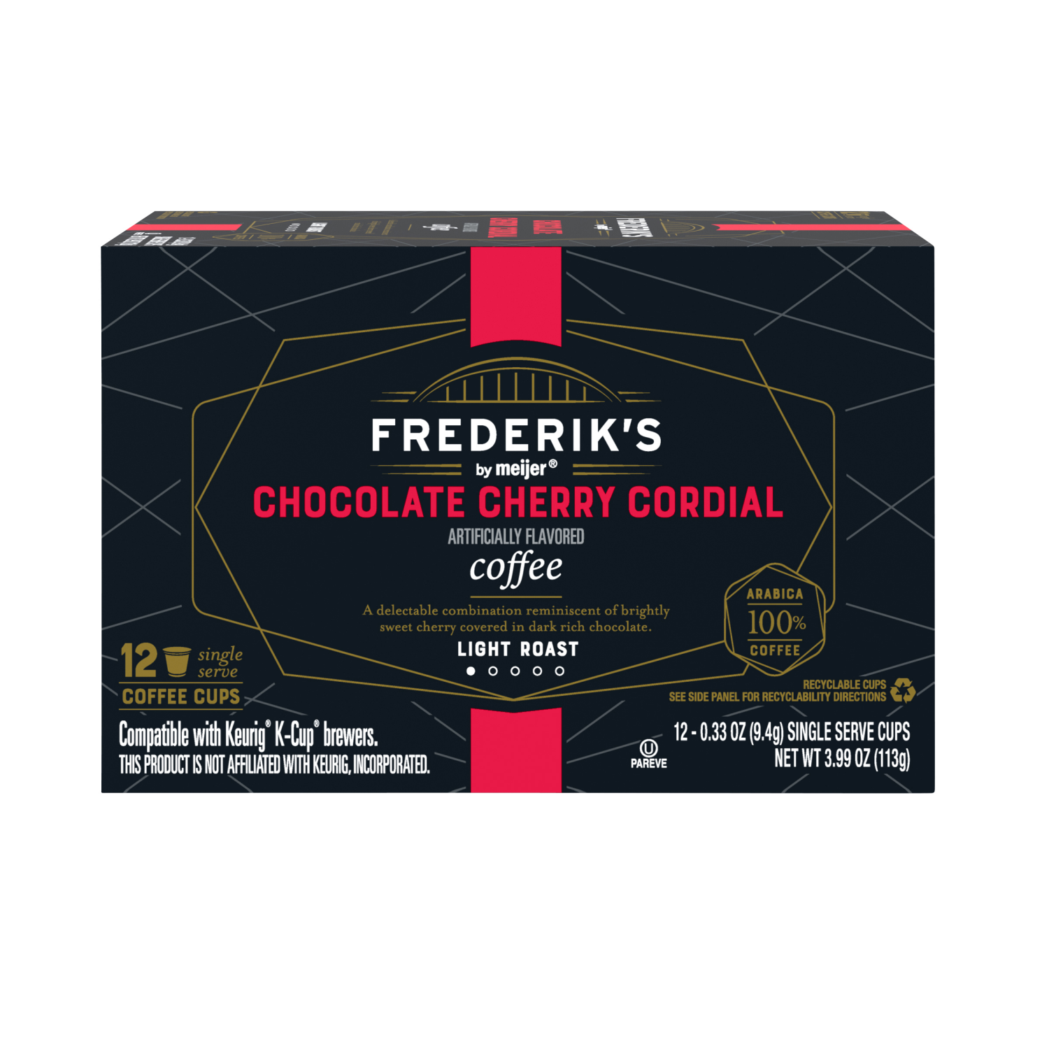slide 2 of 6, Frederik's By Meijer Frederik's by Meijer Cherry Cordial Coffee Pods, 12 ct, 12 ct