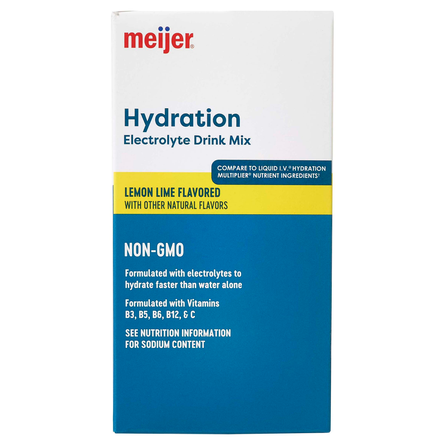 slide 4 of 4, MEIJER HYDRATION MIX LEMON LIME 10CT, 10 ct