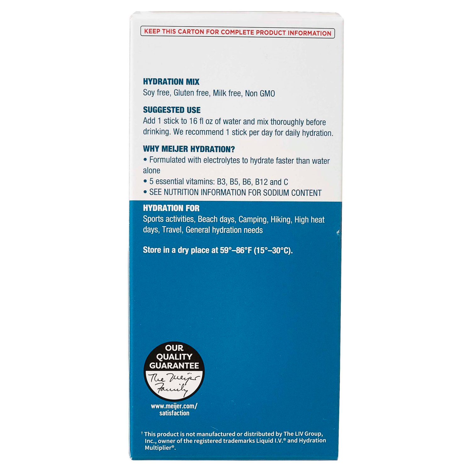 slide 3 of 4, MEIJER HYDRATION MIX STRAWBERRY 10CT, 10 ct