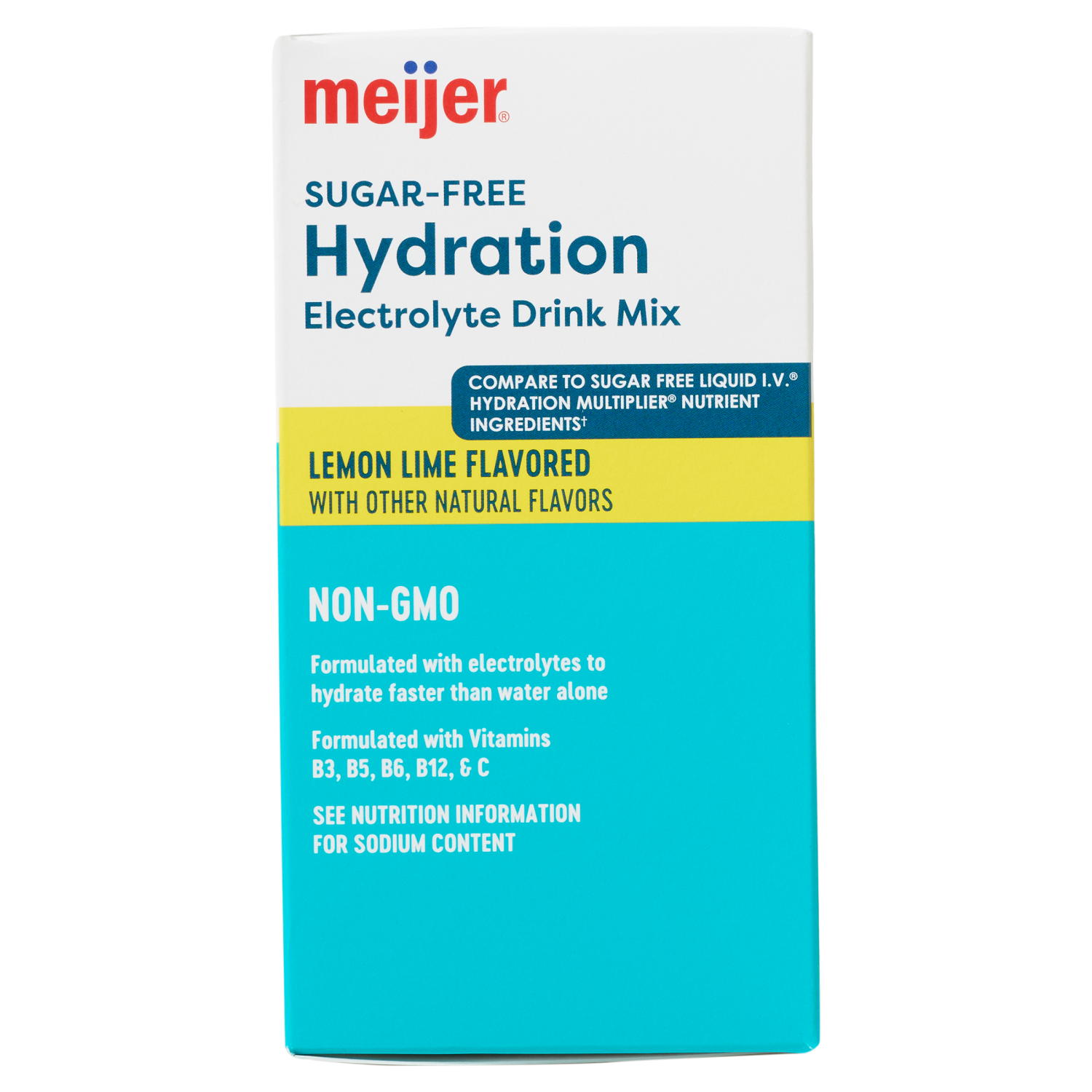 slide 4 of 4, MEIJER HYDRATION MIX LEMON LIME SF 15CT, 15 ct