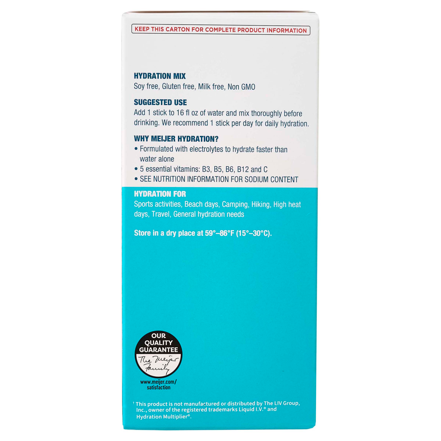 slide 3 of 4, MEIJER HYDRATION MIX WHITE PEACH SF 10CT, 10 ct