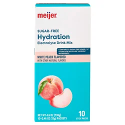 MEIJER HYDRATION MIX WHITE PEACH SF 10CT