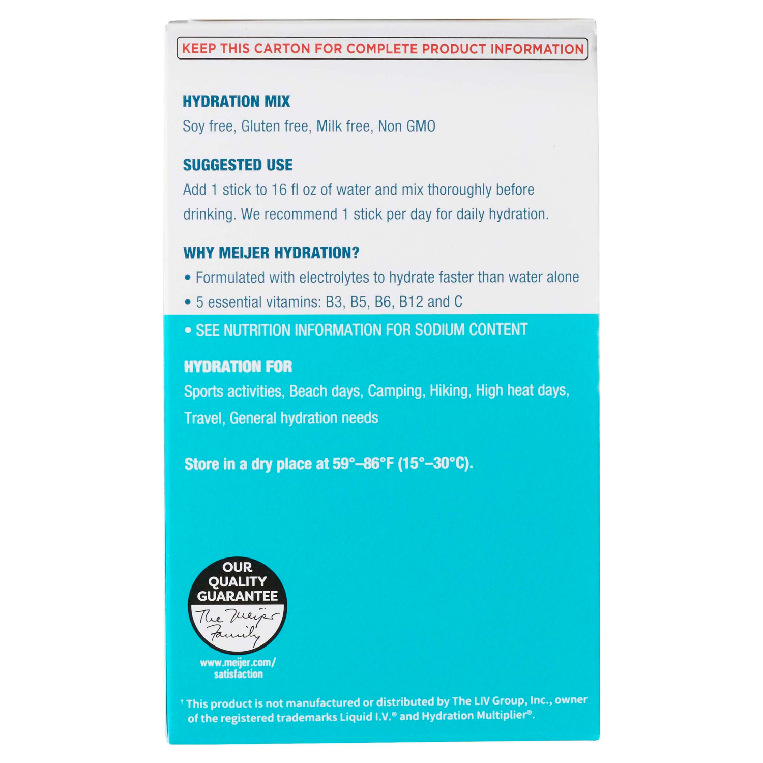 slide 3 of 4, MEIJER HYDRATION MIX WHITE PEACH SF 15CT, 15 ct