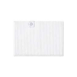 HAVENSTAY Ribbed Memory Foam Rug, 17 in x 24 in, White