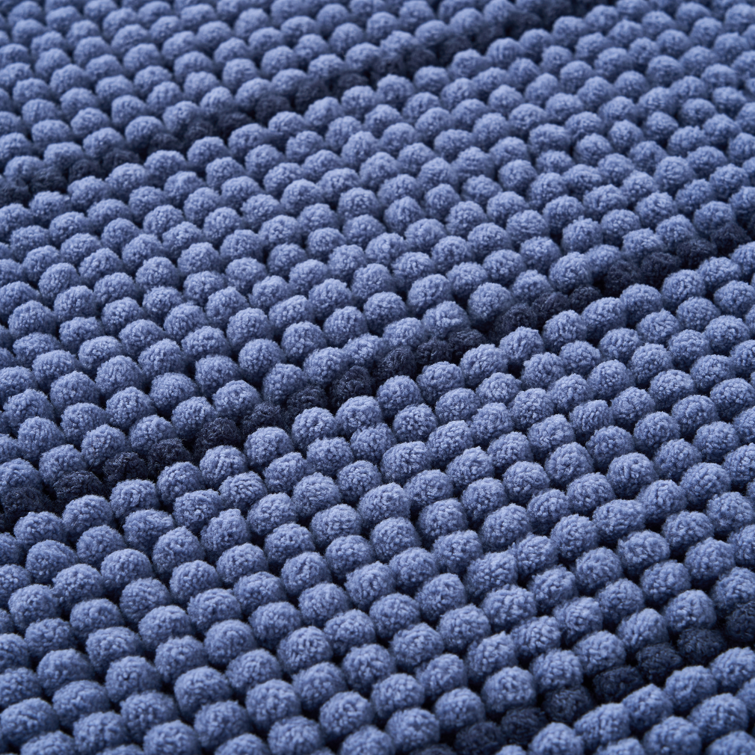 slide 3 of 3, Havenstay Noodle Bath Mat, 17 in x 24 in + 20 in x 32 in, 2pk , Blue/Dark Blue, 2 ct