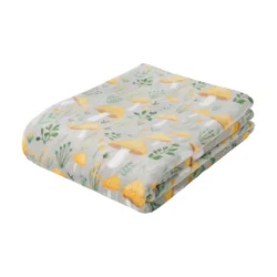 HAVENSTAY Hs Printed Plush Throw Mushroom 50x70