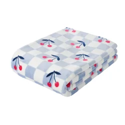 HAVENSTAY Hs Prt Plush Throw Cherry Check 50x70