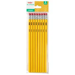 No. 2 Pencils, 8 Ct, Yellow