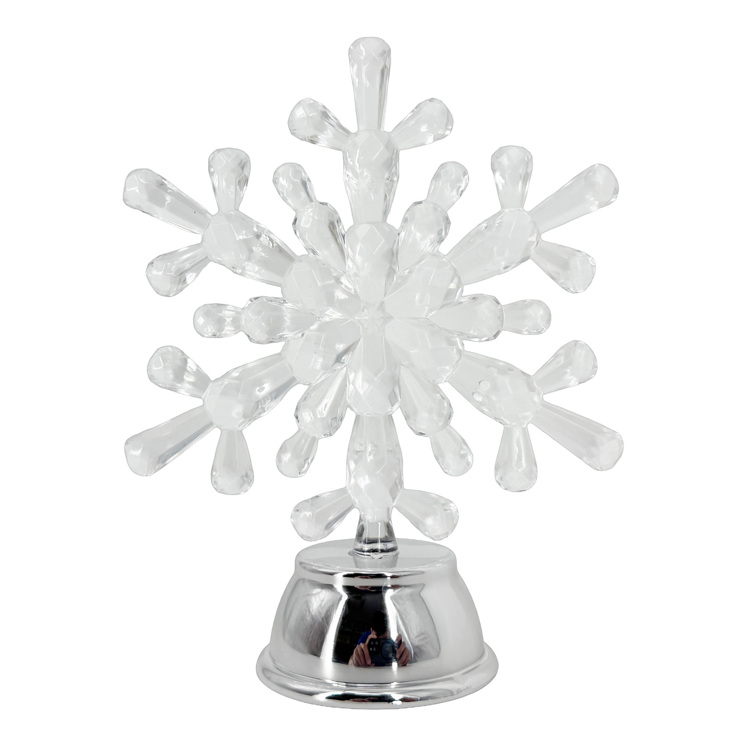 slide 4 of 7, December Home Light Up Figurine Snowflake 5 Assorted, 5.2 in