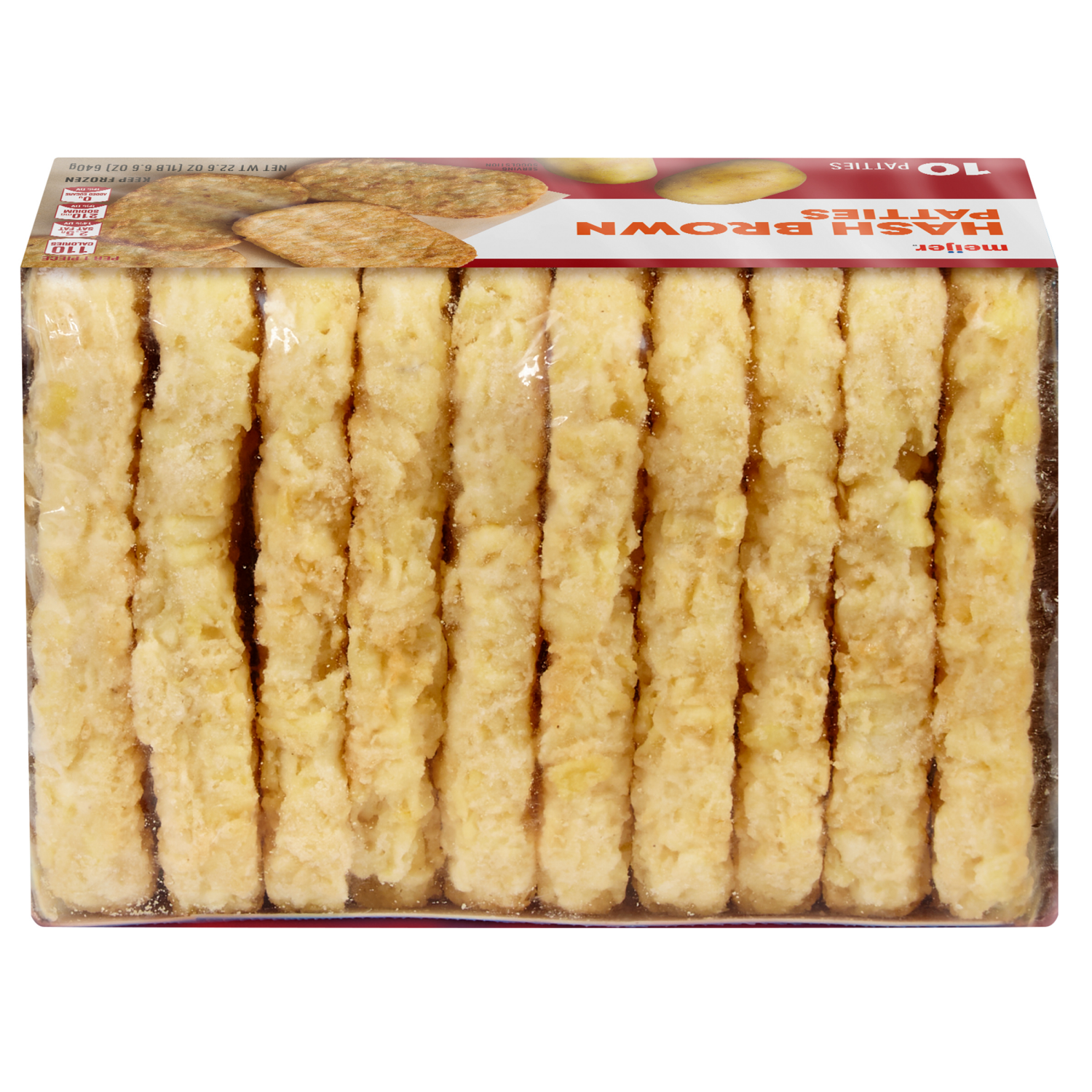 slide 8 of 8, Meijer Hash Browns Patties, 10 Count, 10 ct
