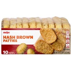 Meijer Hash Browns Patties, 10 Count