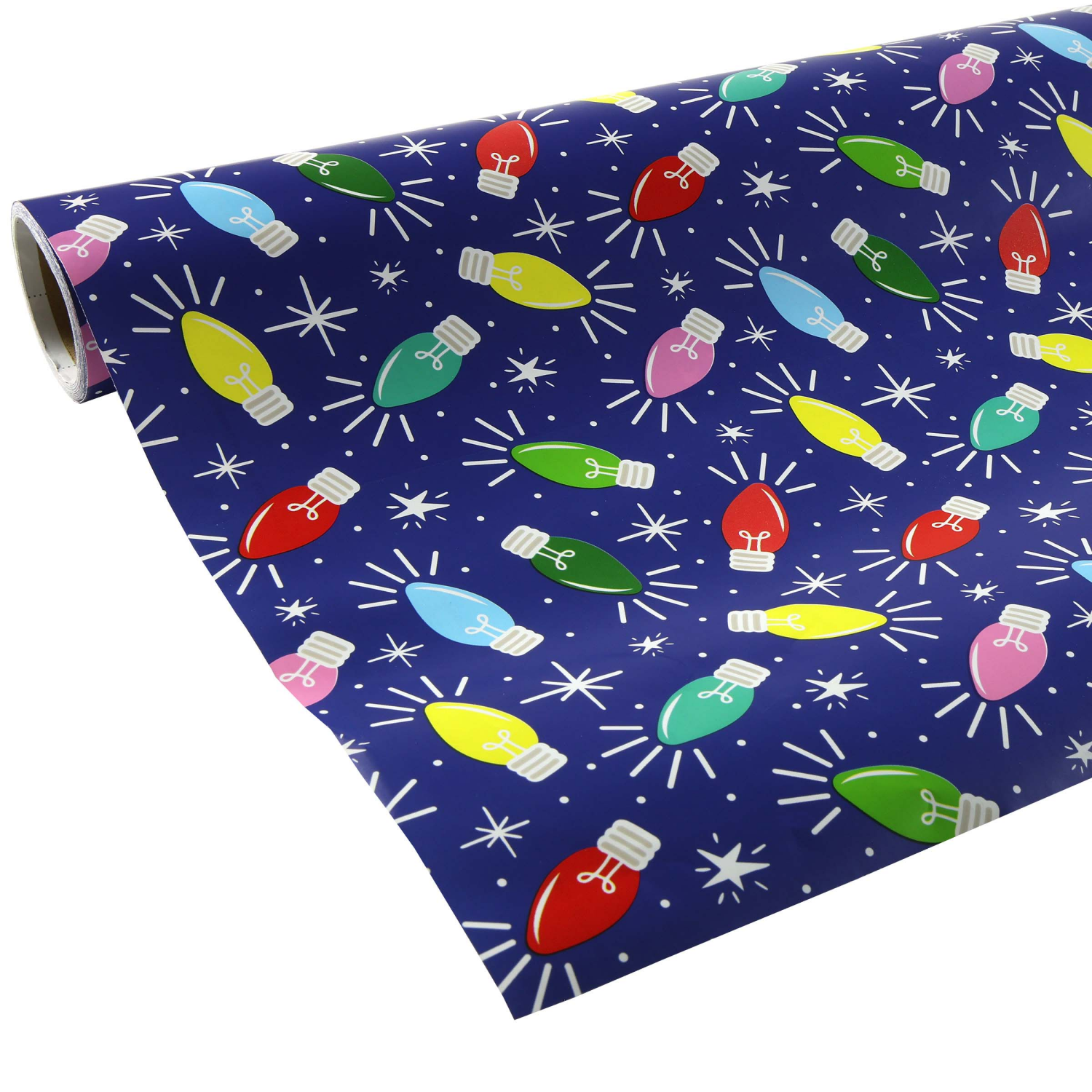 slide 3 of 4, December Home Heavyweight Roll Wrap, Bulbs, 40in 125sqft, 40 x 450 in