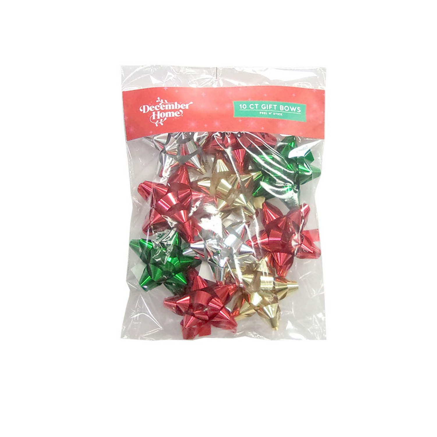 slide 2 of 3, December Home DH Starburst Bow, 10ct assortment, 10 ct