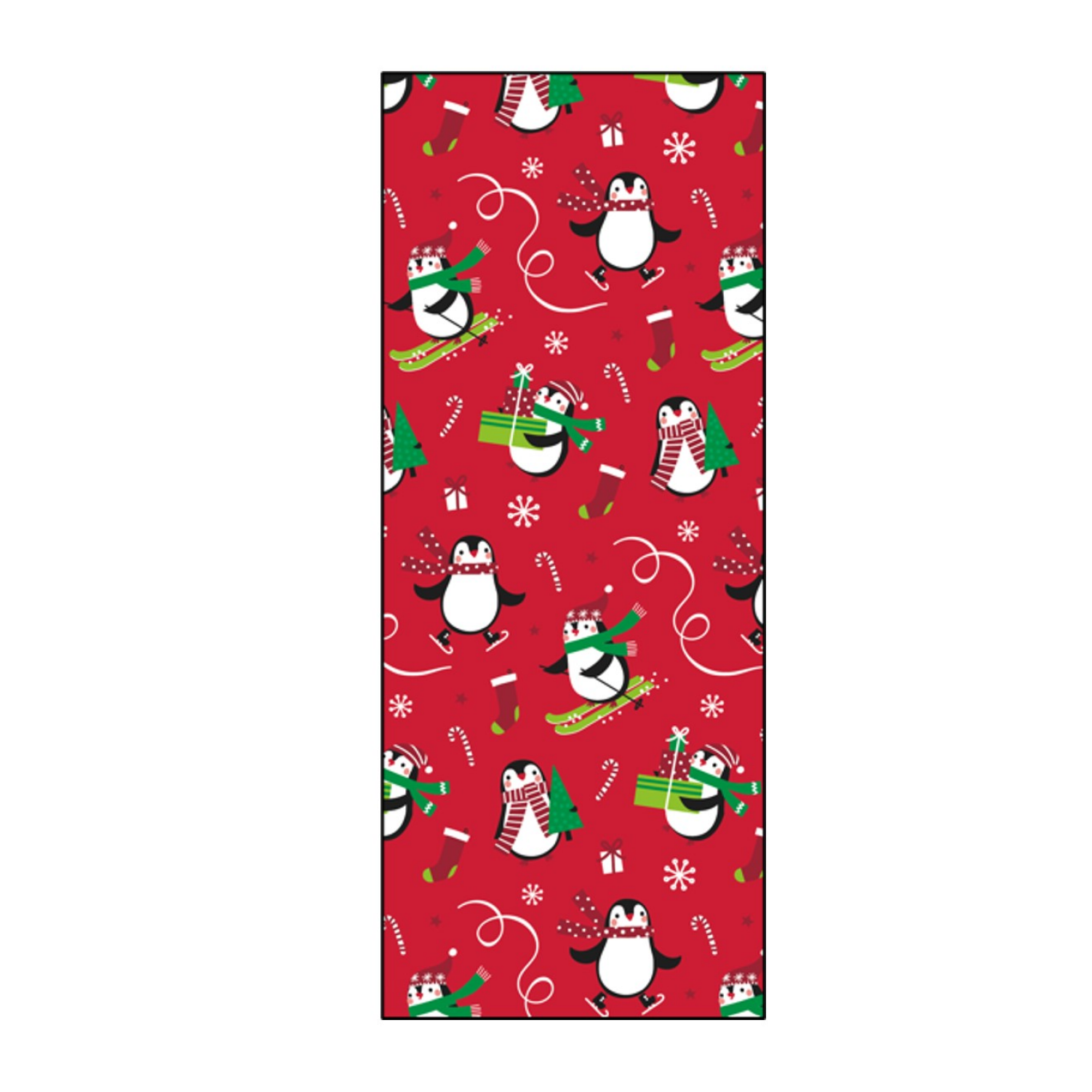 slide 1 of 1, December Home DH PAPER ROLL WRAP PENGUINS 40X90SQFT, 1 ct
