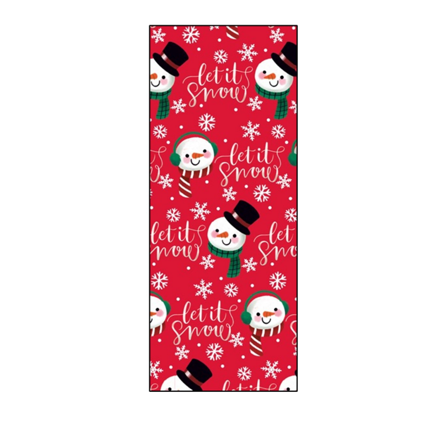 slide 1 of 1, December Home DHPAPER ROLL WRAP SNOWMN PTTRN 40X90SQFT, 1 ct