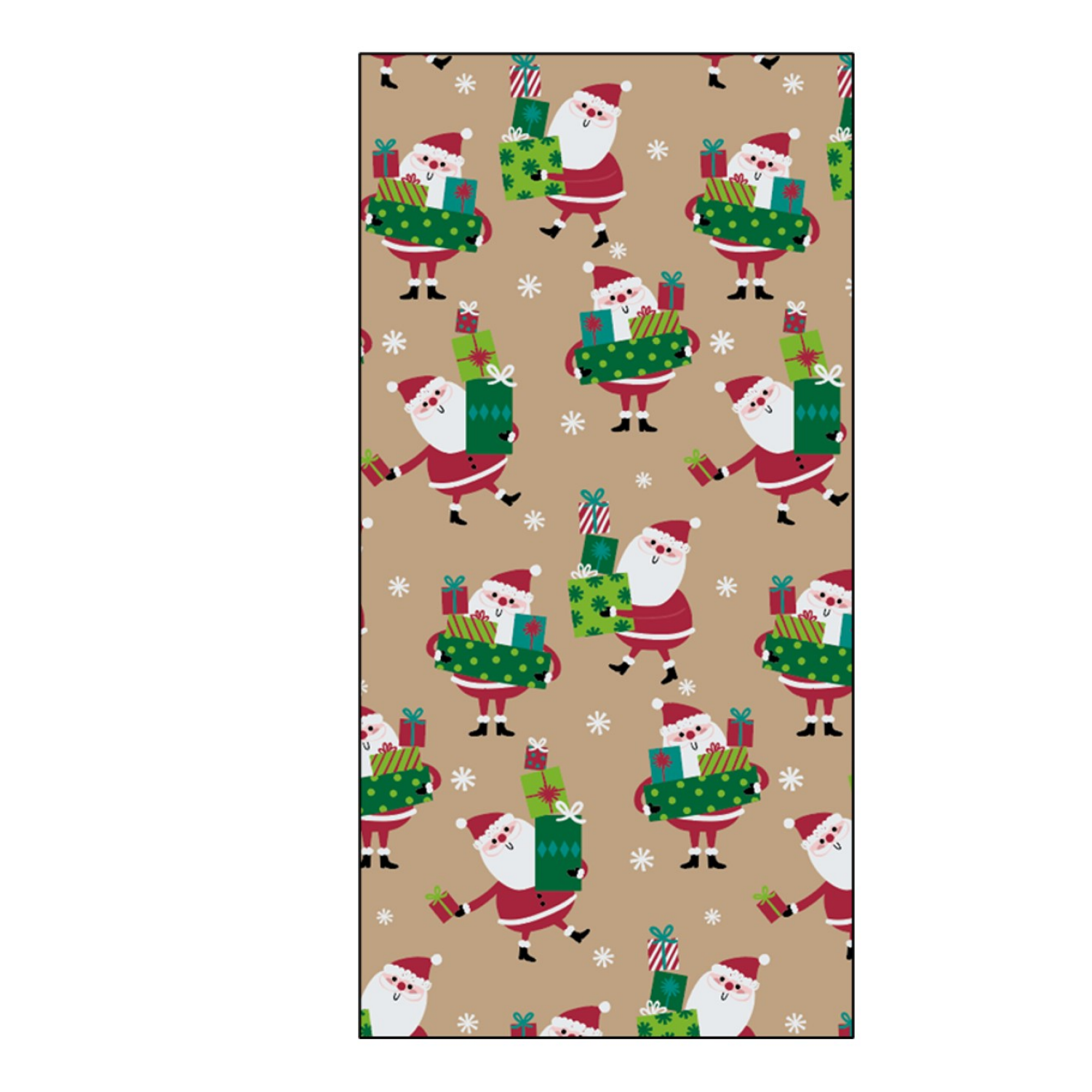 slide 1 of 1, December Home DHPAPER ROLL WRP KRFT SNTA PRS 40X90SQFT, 1 ct