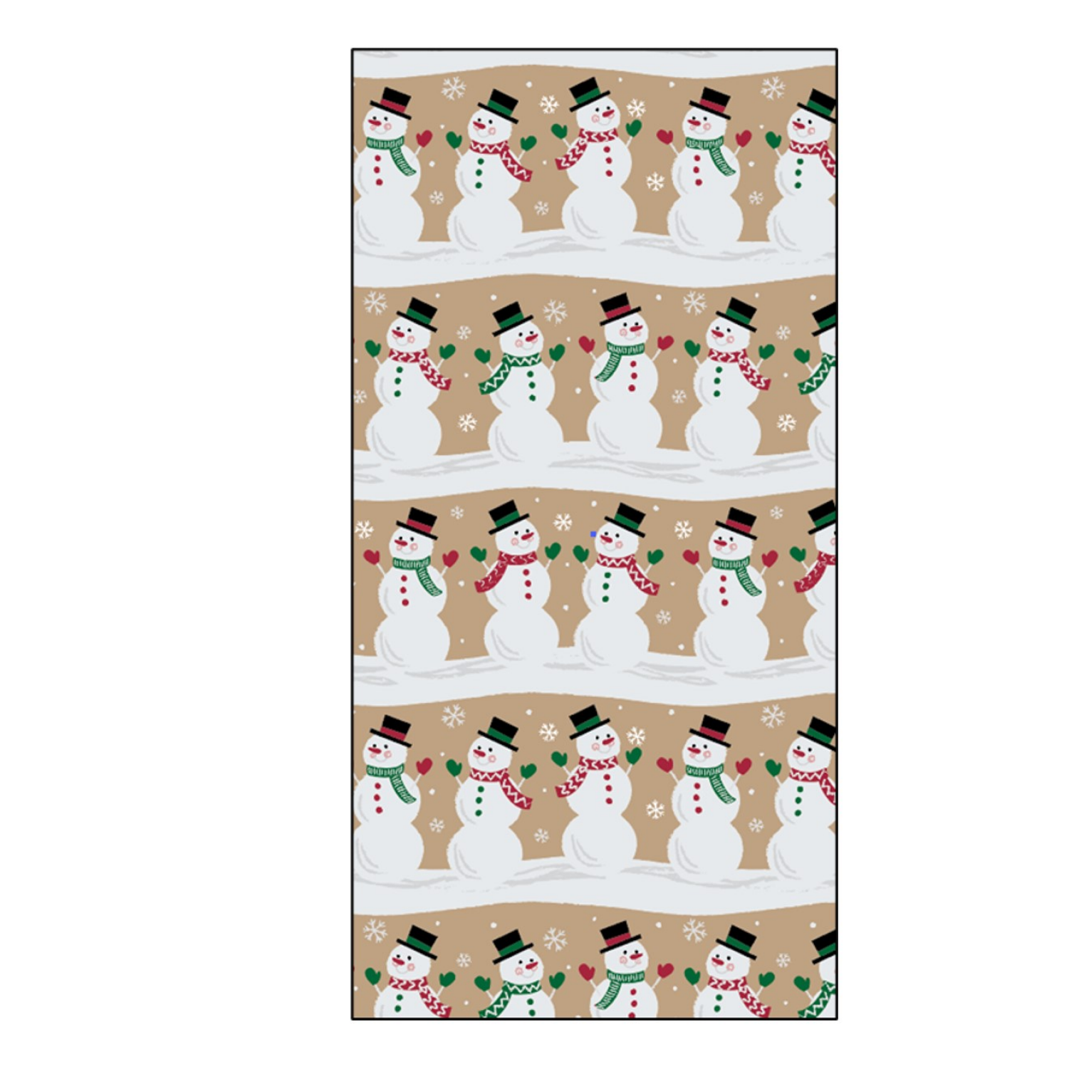 slide 1 of 1, December Home DHPAPER ROLL WRAP KRAFTSNOWMEN 40X90SQFT, 1 ct