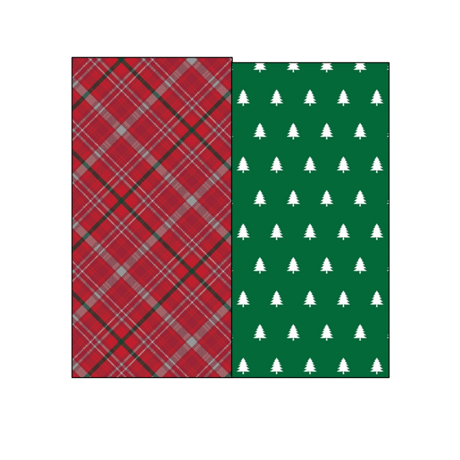 slide 1 of 1, December Home DHPAPER ROLL REV WRP PLD/TREE 30X45SQFT, 1 ct