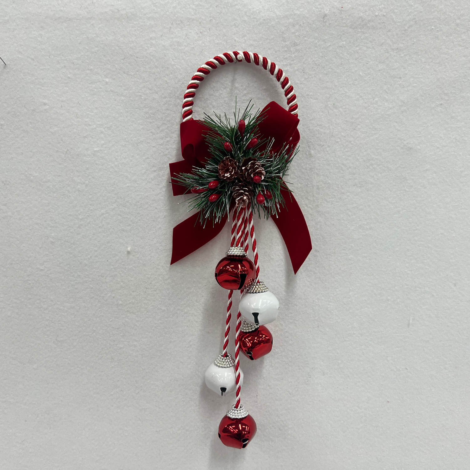 slide 1 of 1, December Home Metal Bells Door Hanger 14 Inch, 14 in