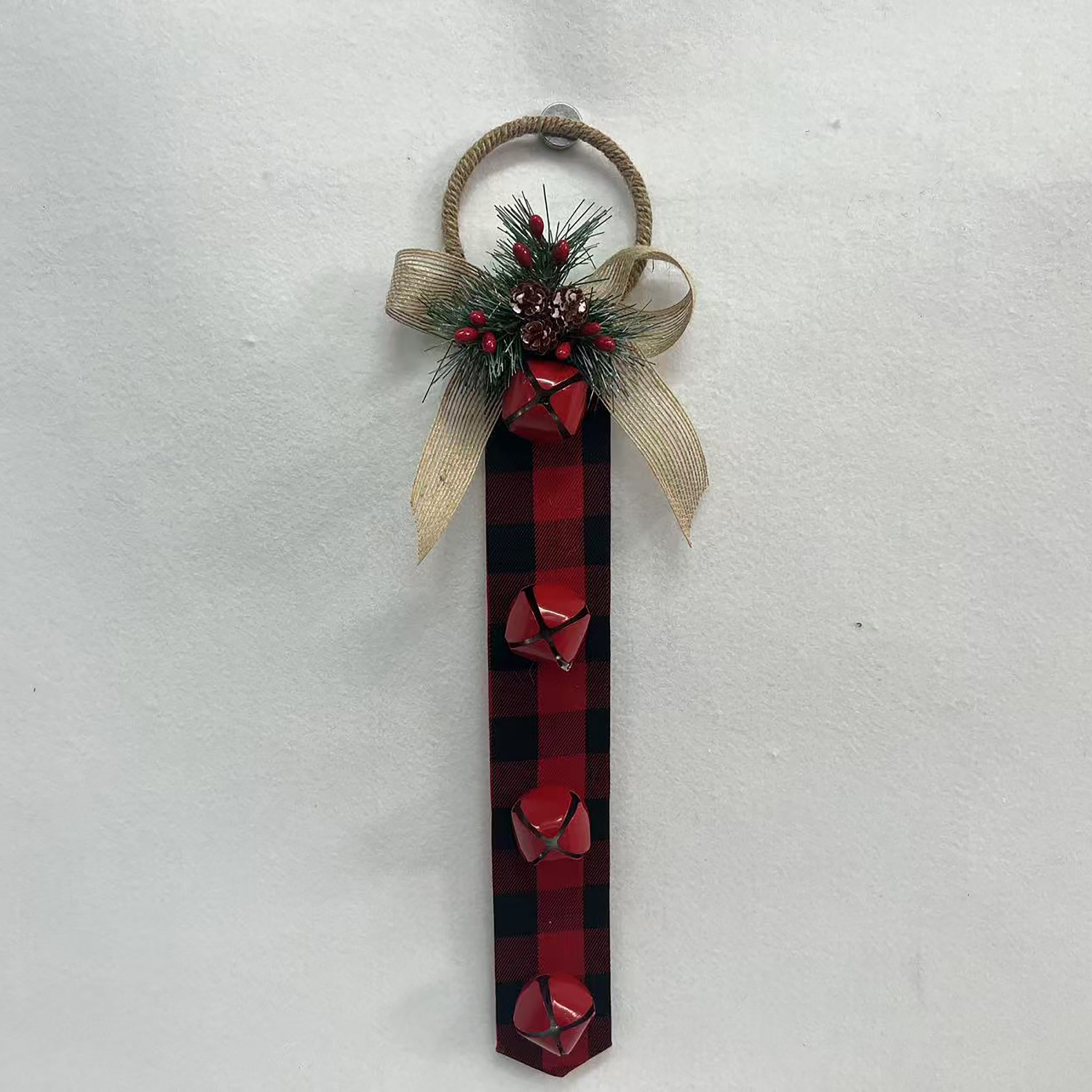 slide 1 of 1, December Home 16.5IN Metal Jingle Bell, Assortment, 16.5 in