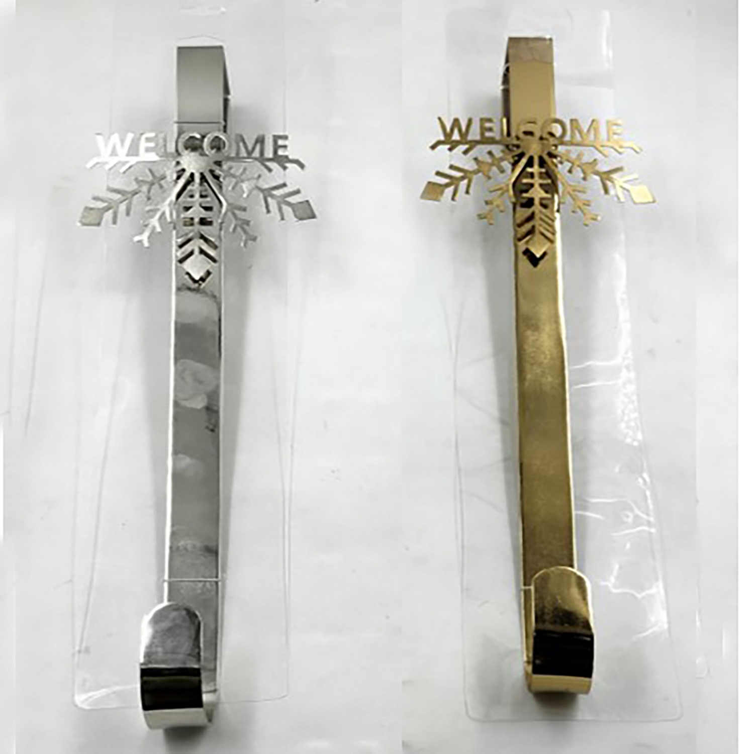 slide 1 of 3, December Home Wreath Hanger Snowflake, 15 in