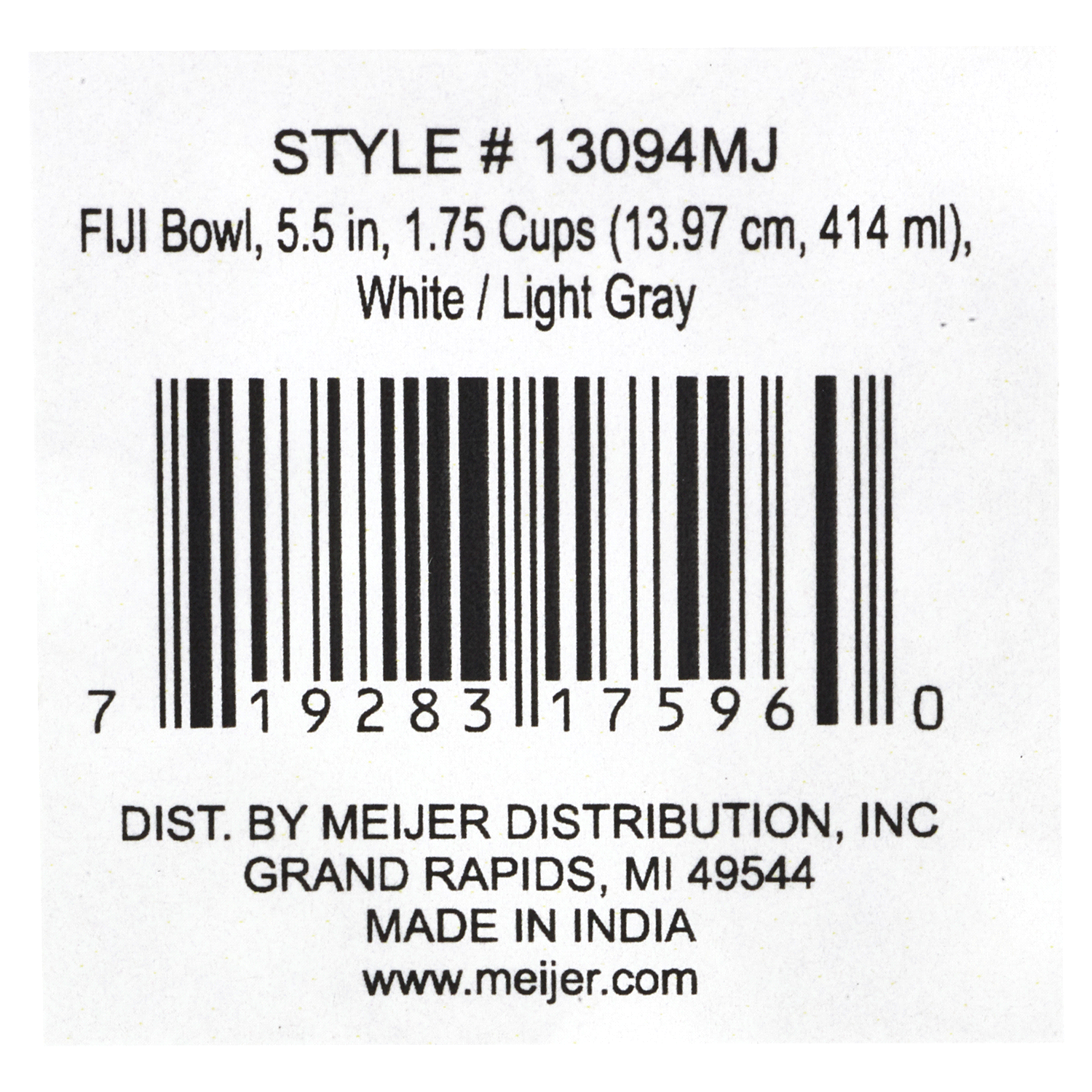 slide 2 of 2, Meijer Pet Food Bowl, 1.75 cup, 1 ct