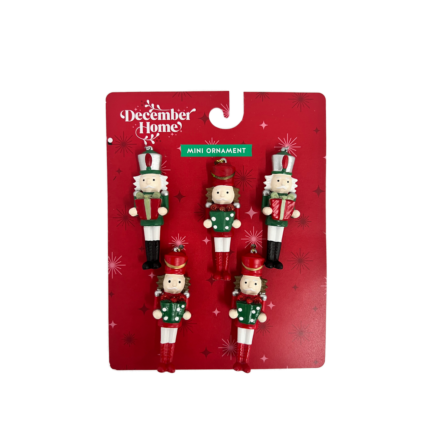 slide 1 of 1, December Home Mini Ornament Nutcracker, 7 in
