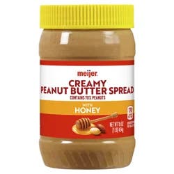 Meijer Creamy Peanut Butter & Honey
