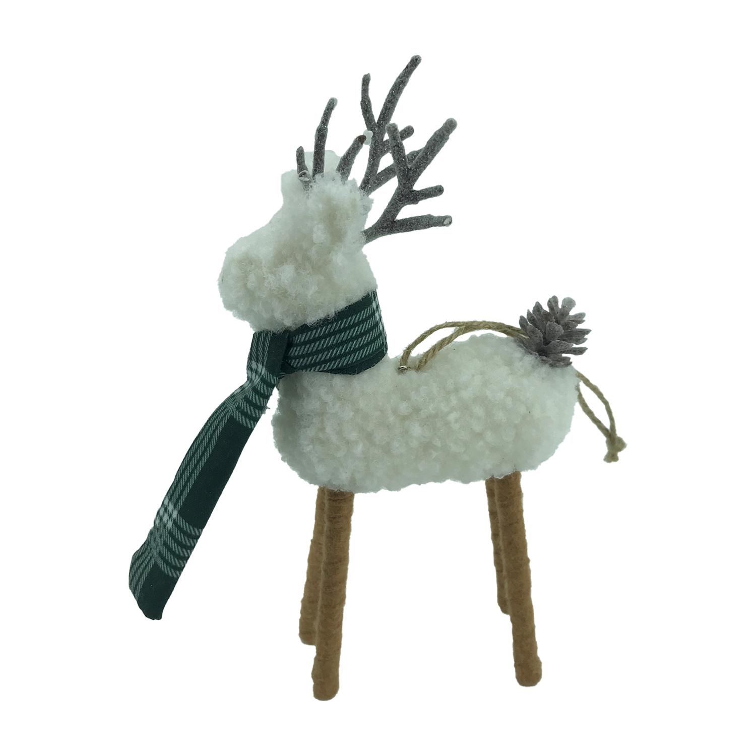 slide 2 of 2, December Home "Poly Foam Deer Ornament Christmas Tree Decoration, 6.625 in