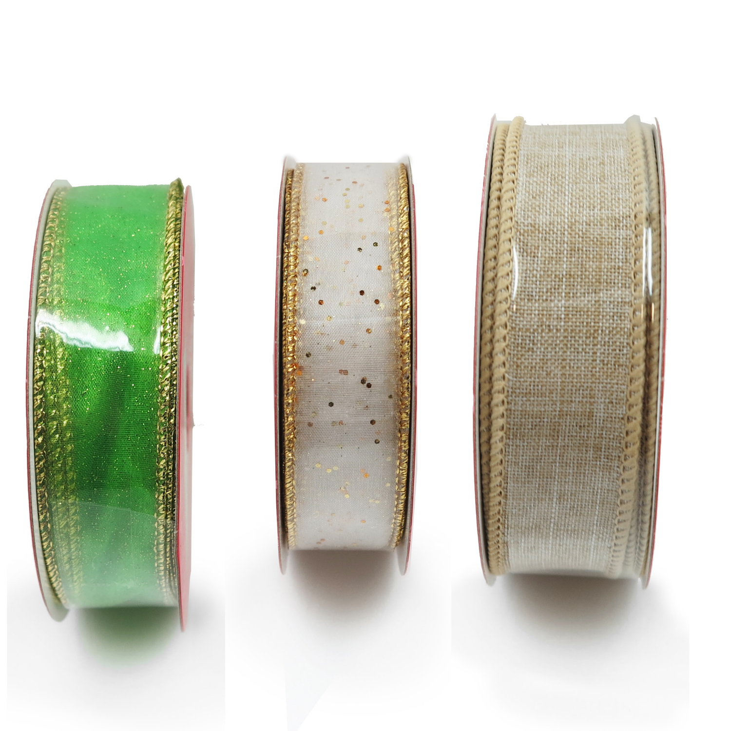 slide 8 of 8, December Home DH 33PC HOLLY JOY FASHION RIBBON TRAY, 33 ct