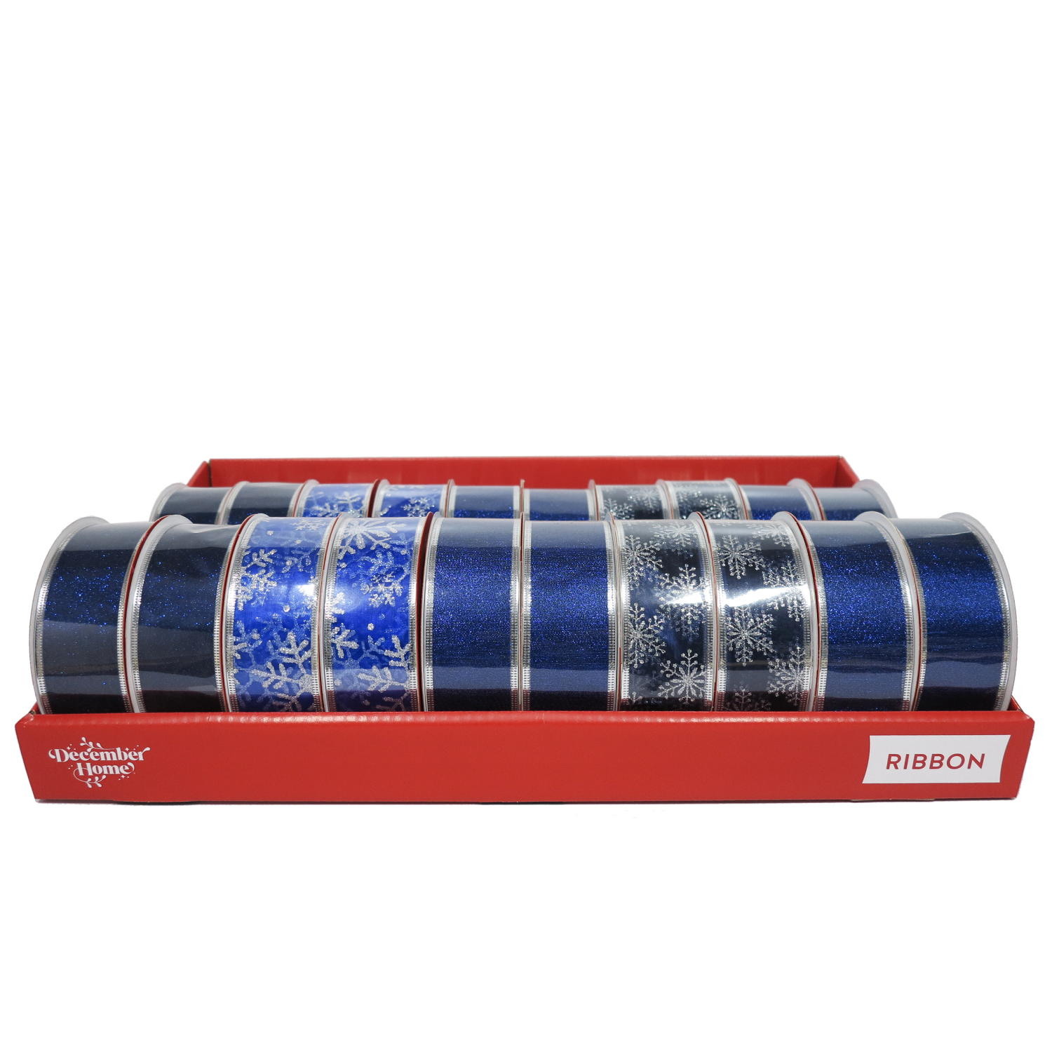 slide 1 of 5, December Home DH 20PC PROMO RIBBON TRAY BLUE, 20 ct