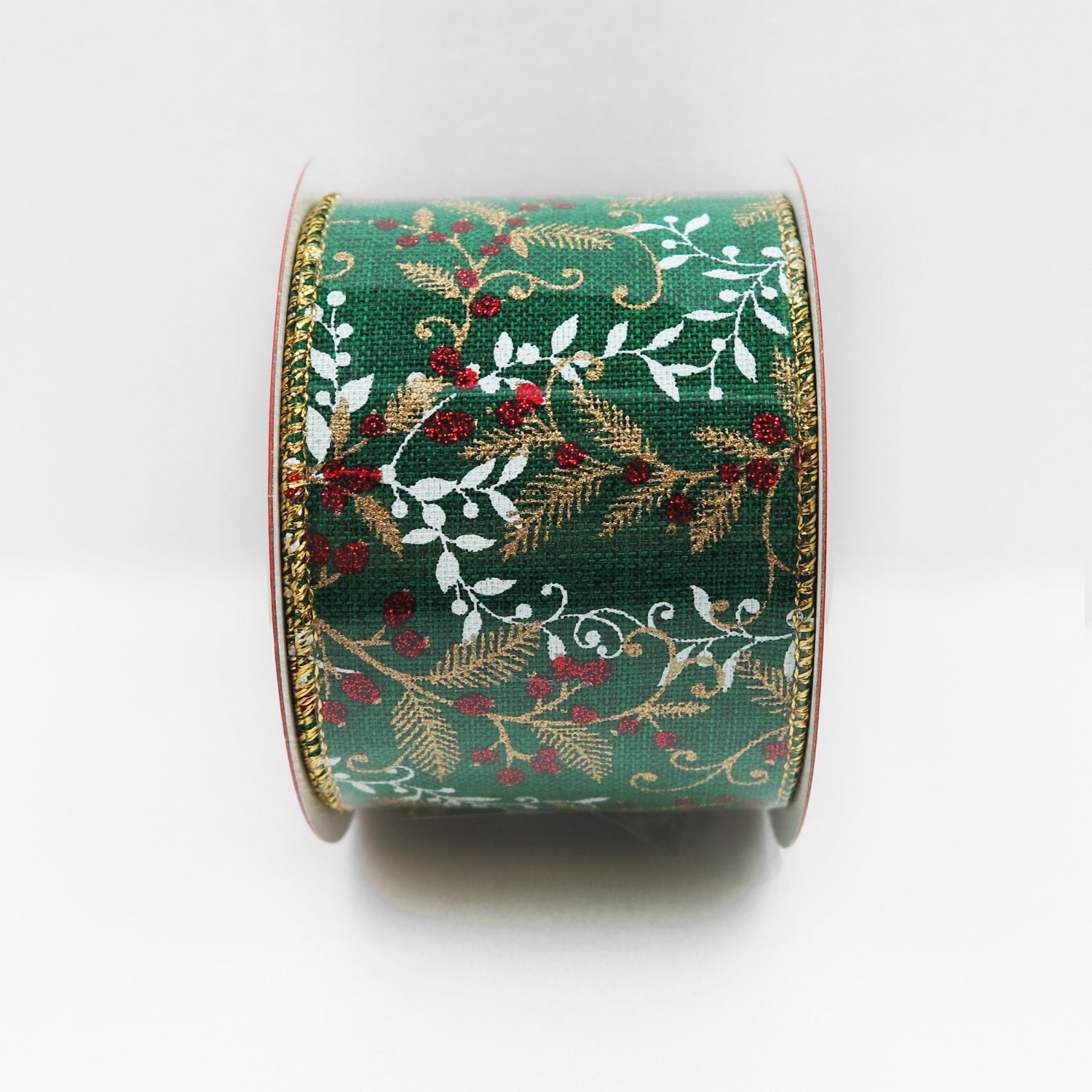 slide 4 of 7, December Home DH 33PC RED-GREEN FASHION RIBBON TRAY, 33 ct