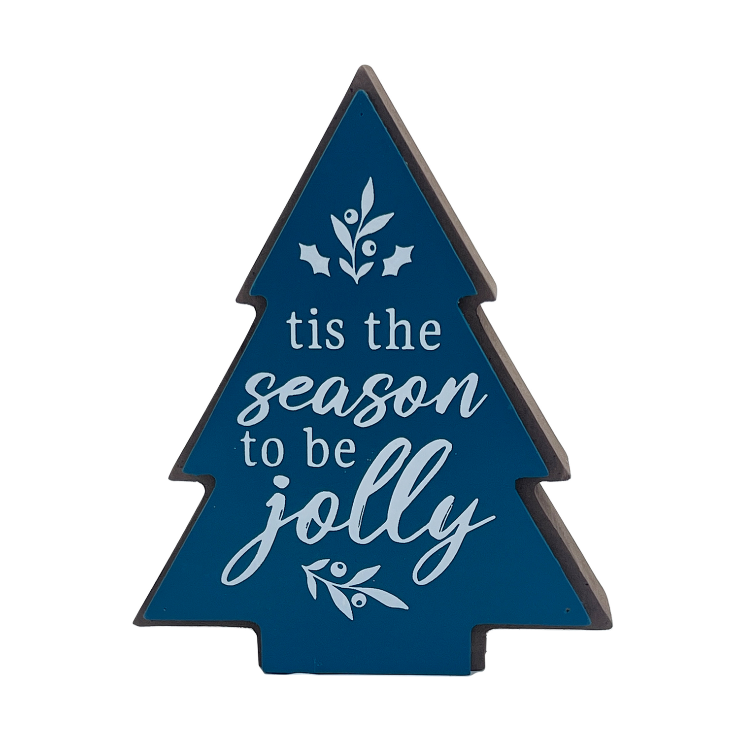 slide 3 of 4, December Home Wood Tree Decor Dining Table Centerpiece Ornament Decoration Home Decor 3 AST, 4.88 in