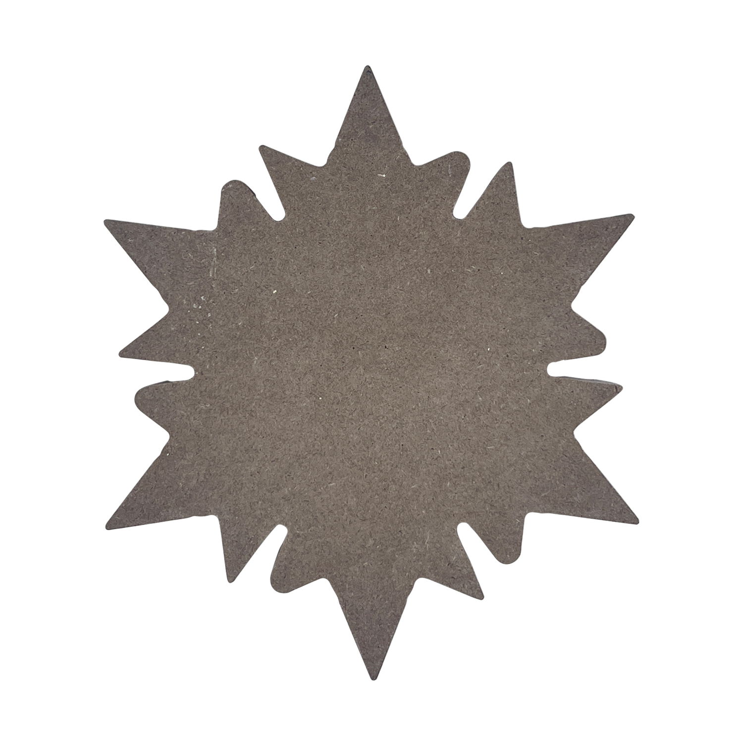 slide 2 of 2, December Home "Wood Snowflake Decor White & Natural Table Top L", 6.75 in