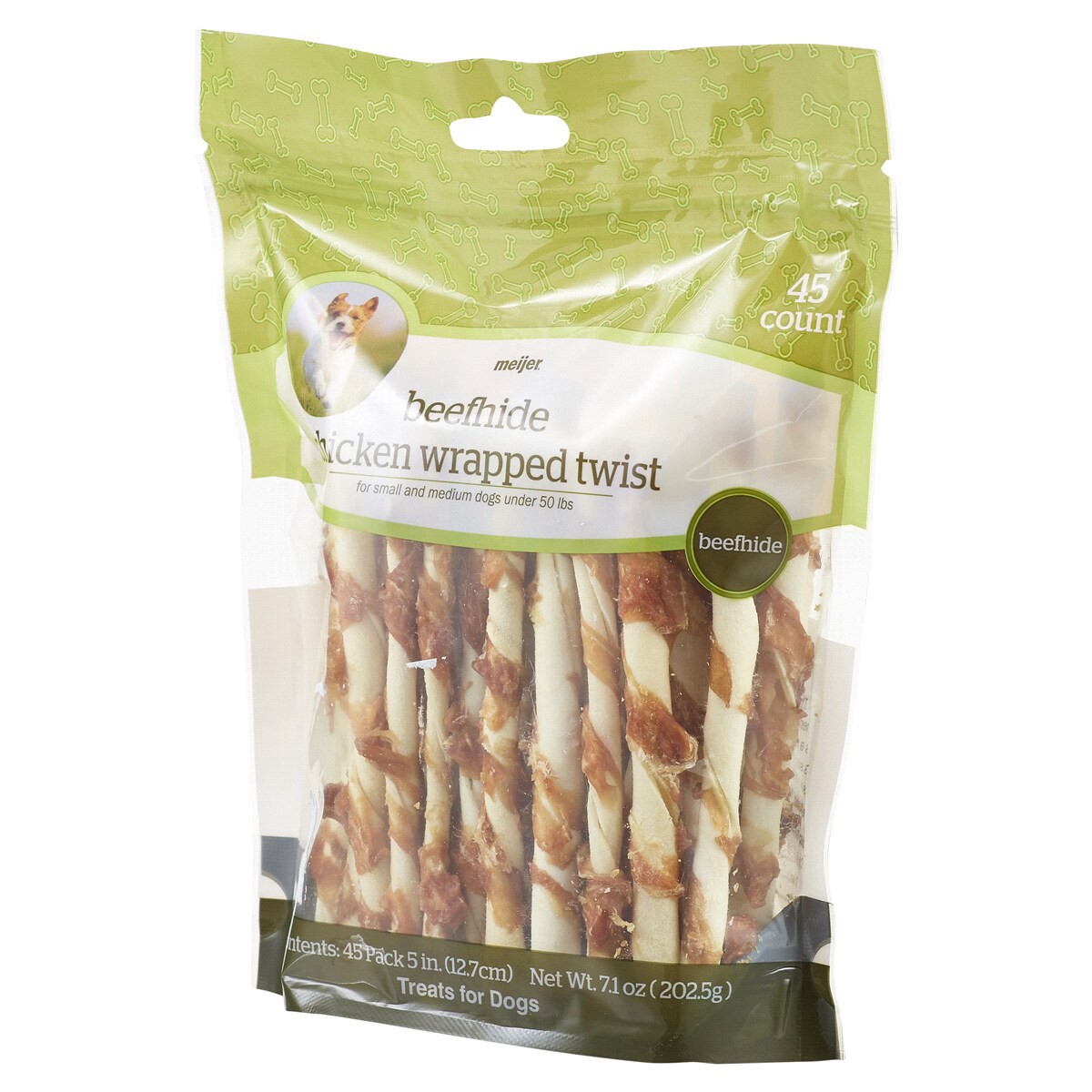 slide 6 of 8, Meijer Main Choice Rawhide Twists Dog Treats, 5, 45 ct
