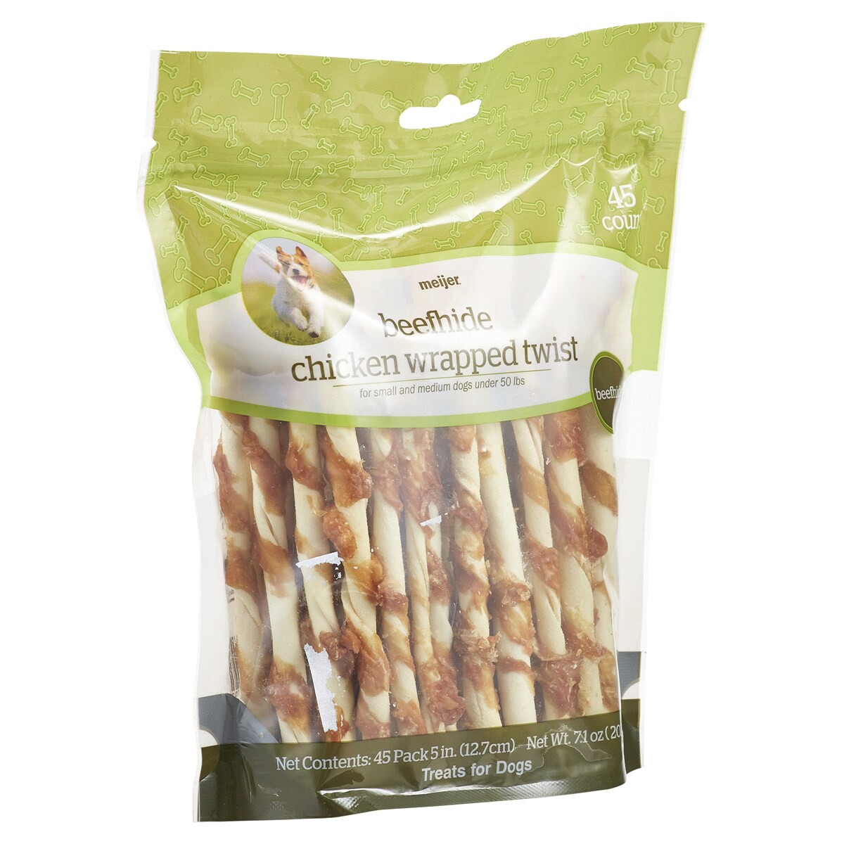 slide 7 of 8, Meijer Main Choice Rawhide Twists Dog Treats, 5, 45 ct