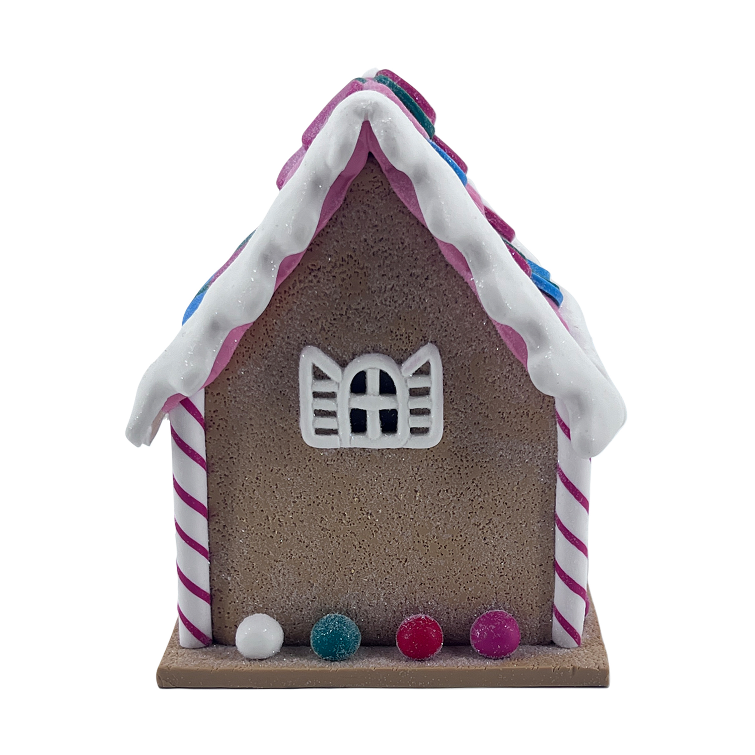 slide 3 of 3, December Home "Claydough Gingerbread House Home Decor", 5 in