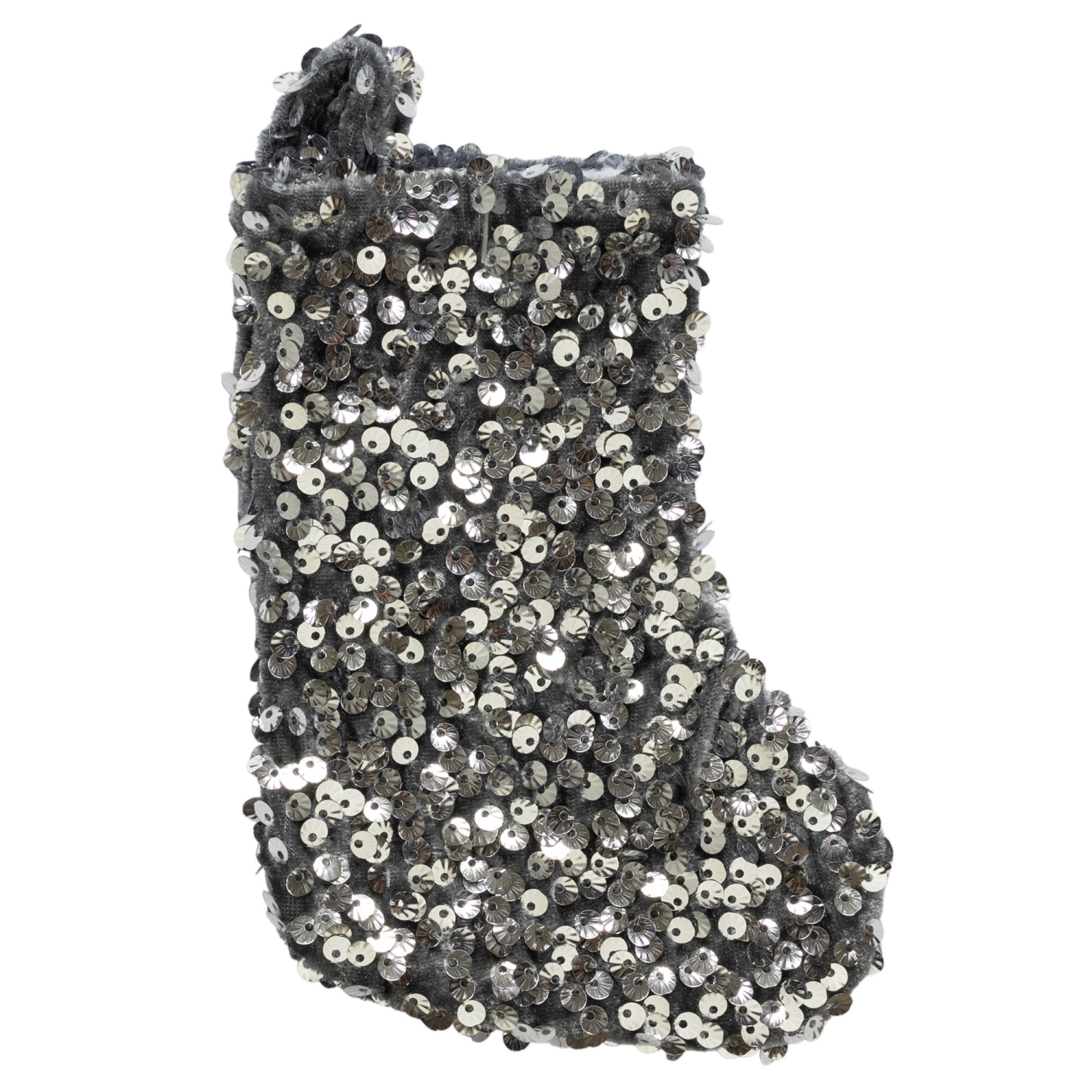 slide 3 of 5, December Home DH SEQUIN MINI STOCKING ASTM, 7 in