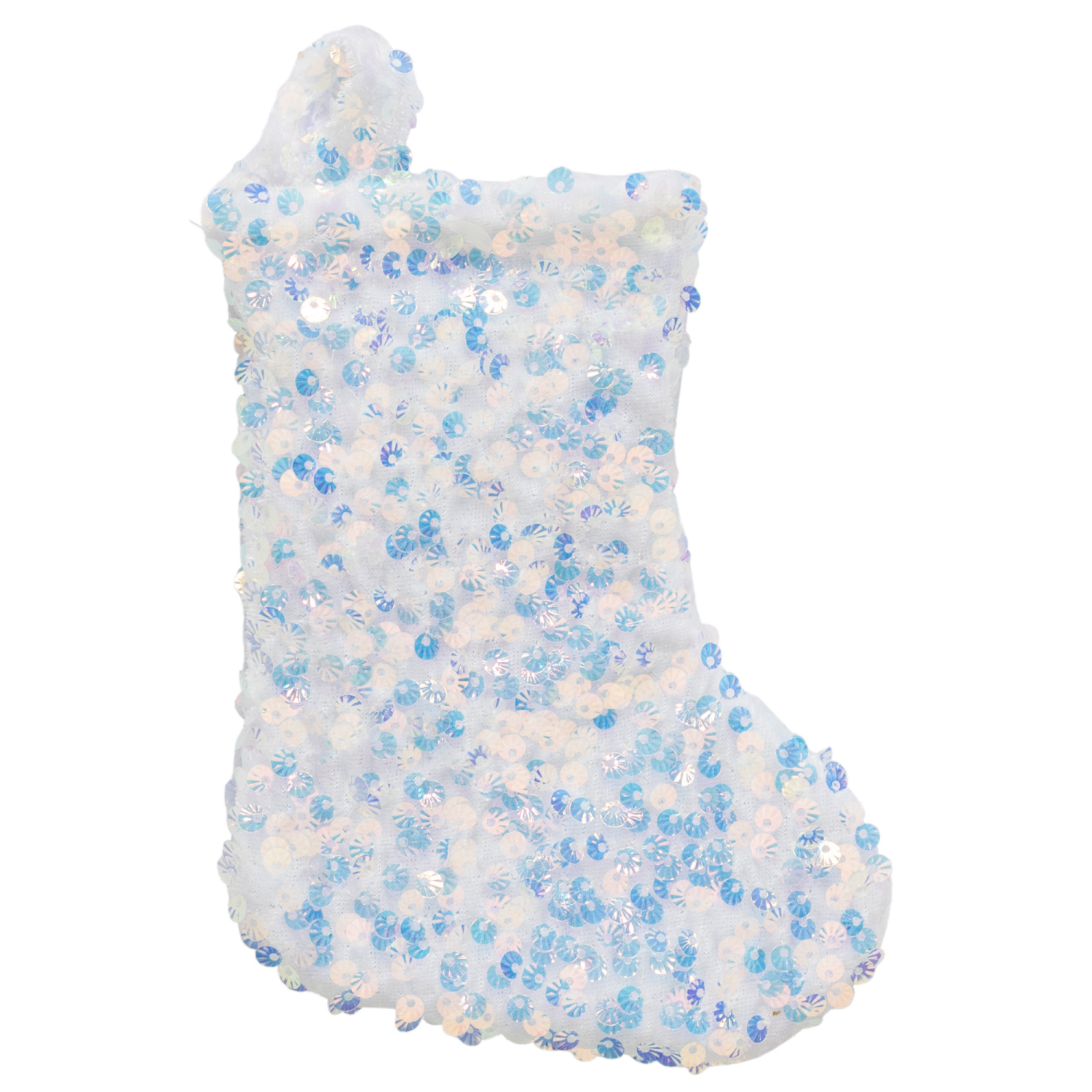 slide 1 of 5, December Home DH SEQUIN MINI STOCKING ASTM, 7 in