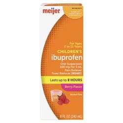 Meijer Children's Ibuprofen Oral Suspension per, Berry Flavor